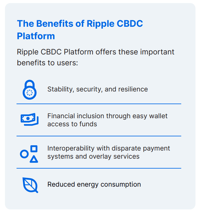 ripple cbdc platform benefits