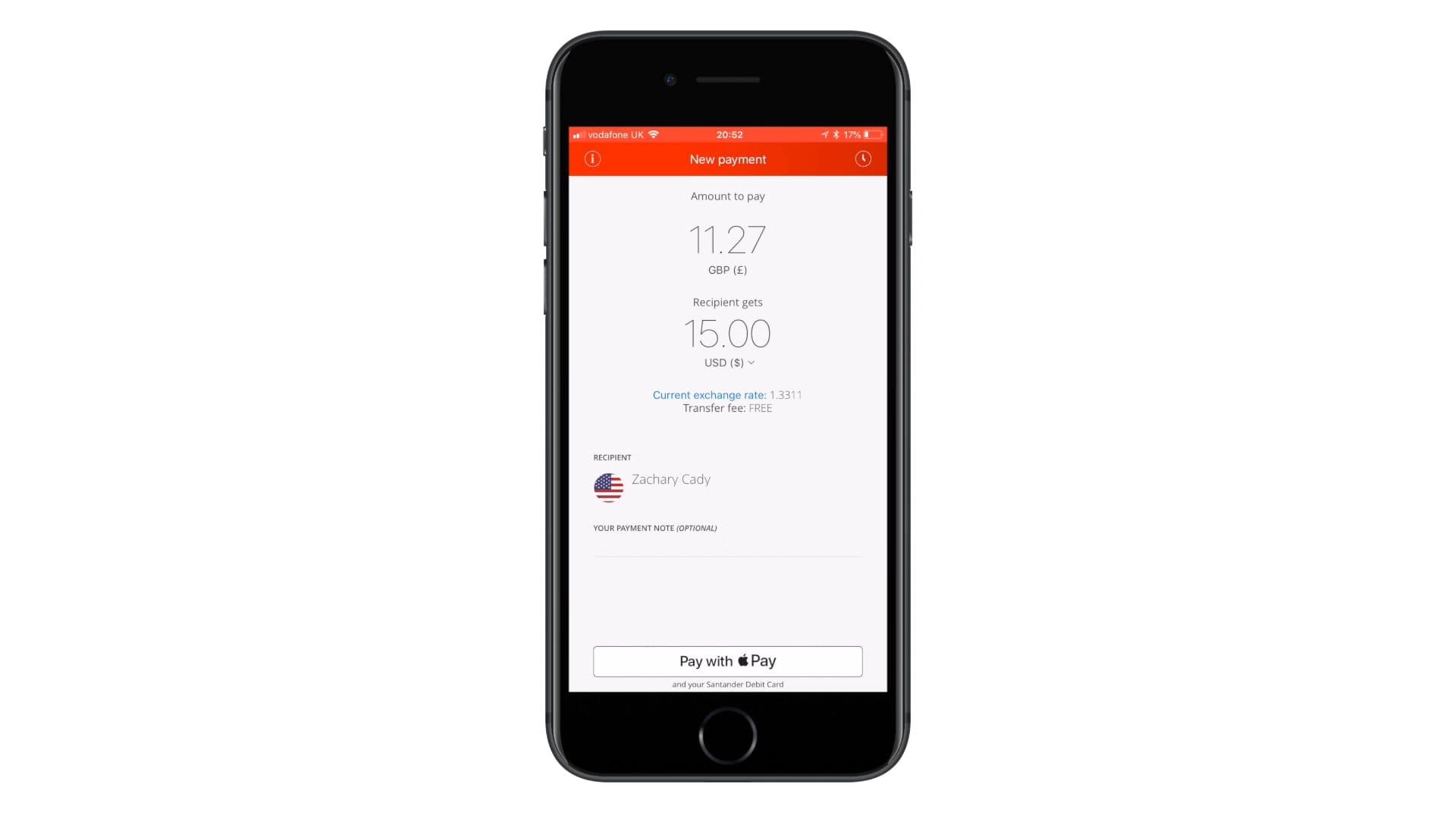 Image for Live Transaction: Santander’s One Pay FX