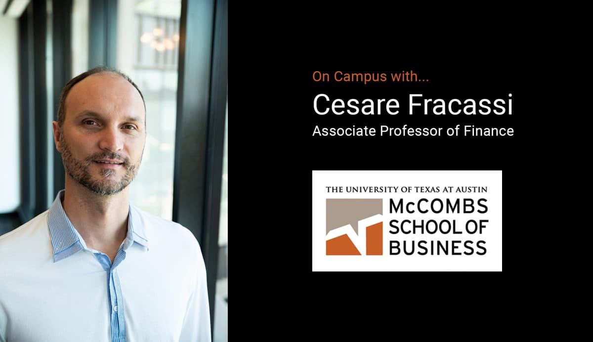 Image for On Campus: Professor Cesare Fracassi on University of Texas Austin’s Expanding Blockchain Initiative