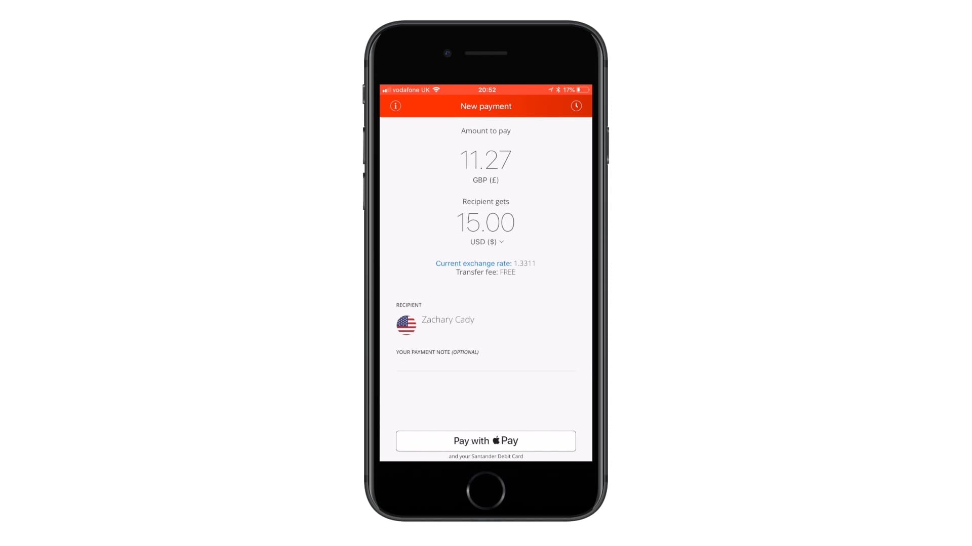 Image for Live Transaction: Santander’s One Pay FX